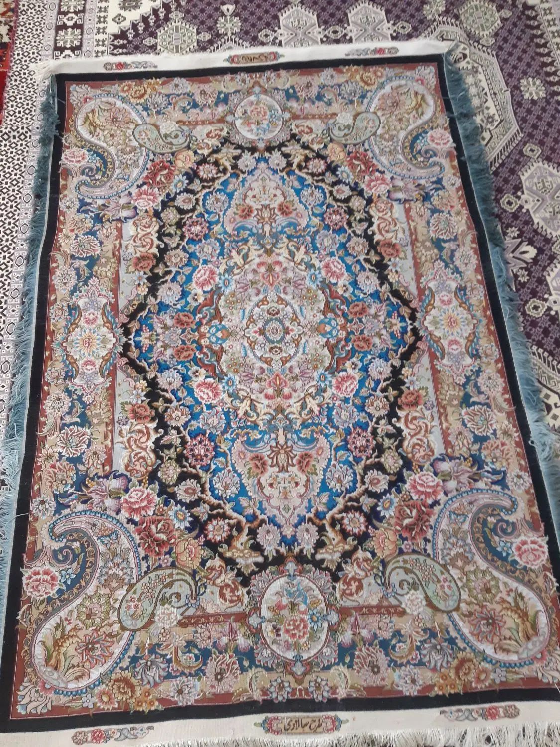 فرش زرنیم  سالاری رج ۶۰|فرش|تبریز, |دیوار