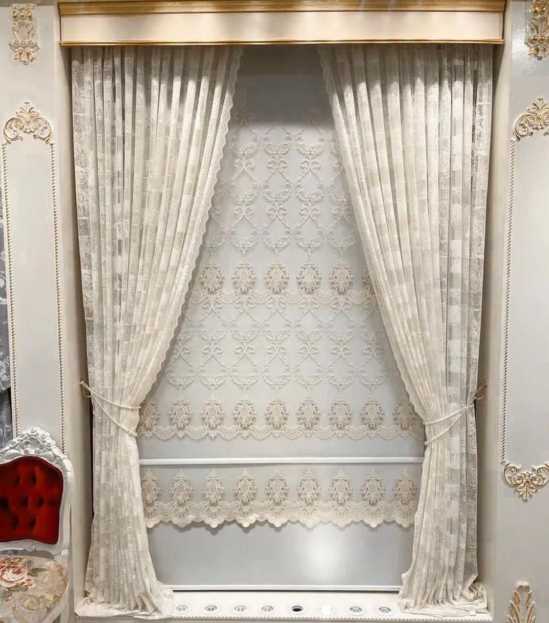 تمام اقساط بدون بهره پرده توری ساده دکوری زبرا و..|پرده، رانر، رومیزی|تبریز, |دیوار