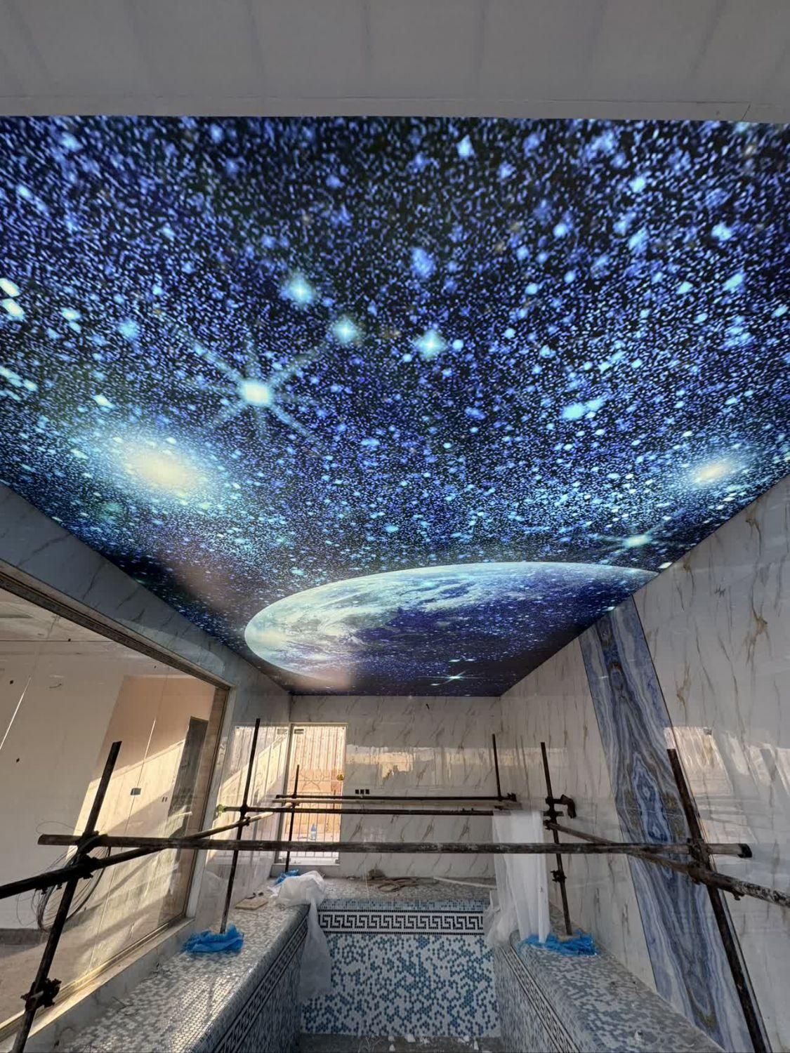 سقف کشسان سقف کششی آسمان مجازی سقف کاذب|خدمات پیشه و مهارت|قم, هنرستان|دیوار