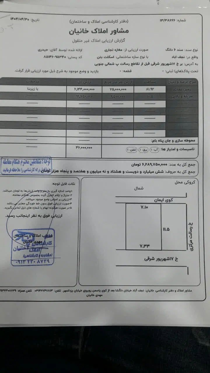 فروش دو واحد تجاری واقع در خیابان ۱۷ شهریور|فروش مغازه و غرفه|نجف‌آباد, هفده شهریور|دیوار