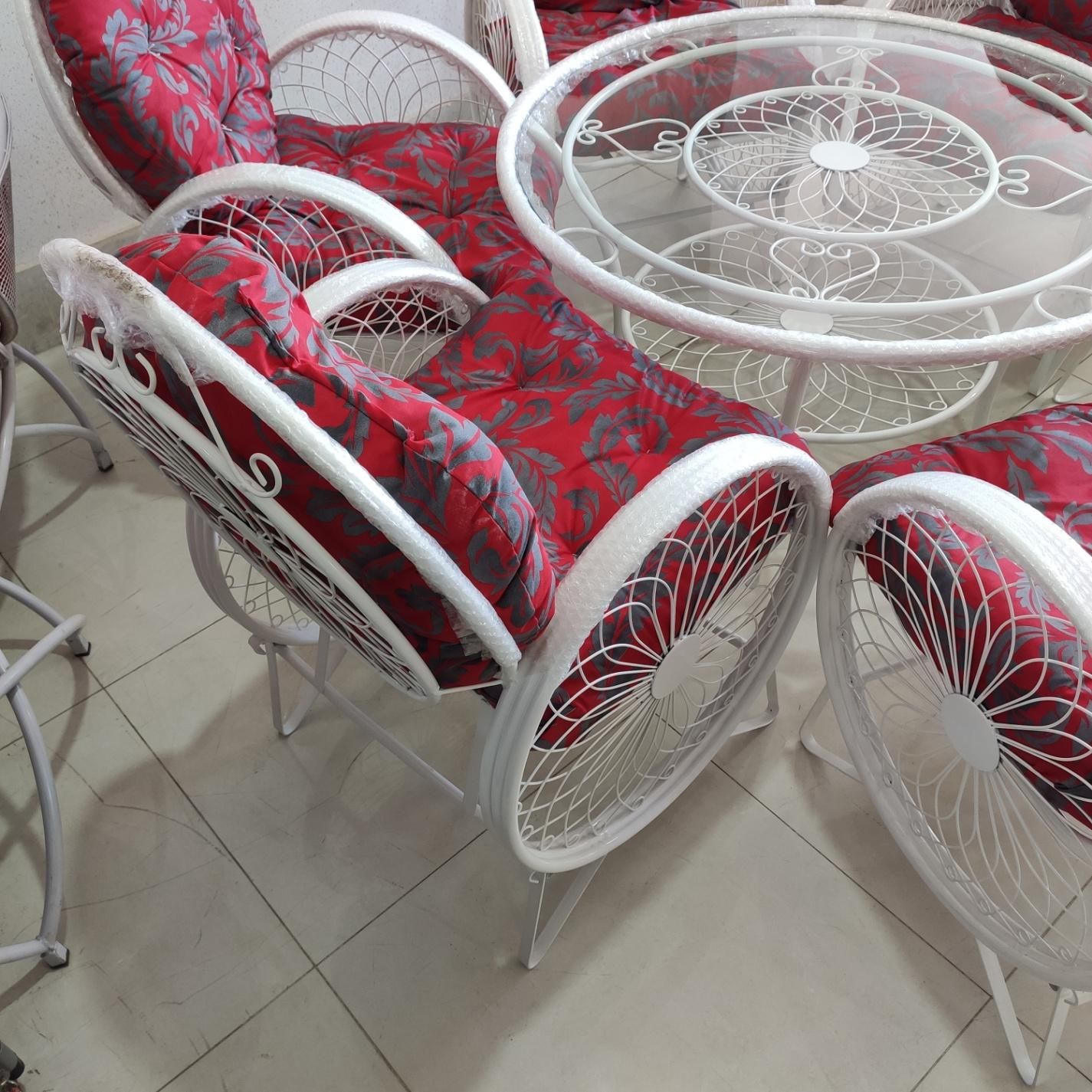 فروش ویژه میز و صندلی باغی مبلمان ویلایی مدل گلبرگ|میز و صندلی غذاخوری|خمینیشهر, |دیوار