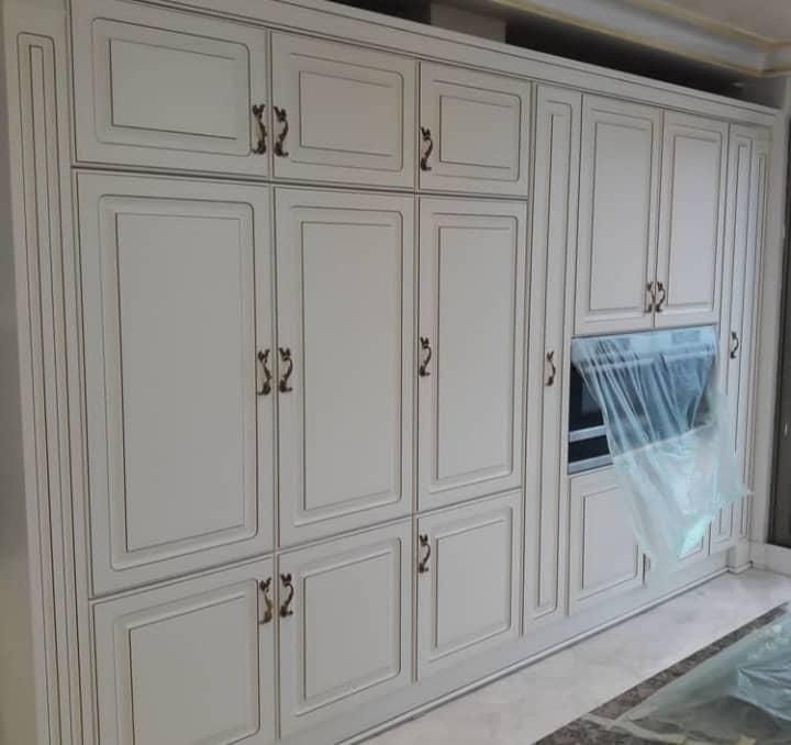 ساخت ونصب کمددیواری درب لابی ،تمام چوب ،کابینتhpl|جاکفشی، کمد، دراور|ملارد, |دیوار