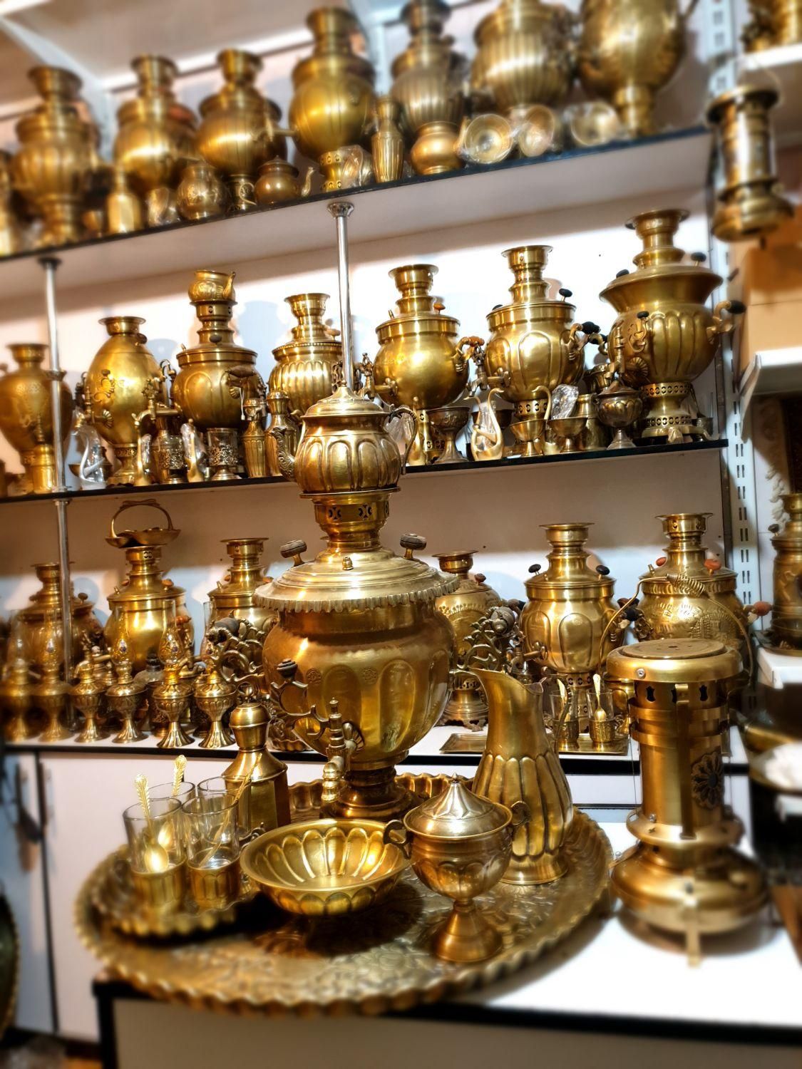 k برنجی گازی زغالی gff سماور ذغالی برقی مسی gy|سماور، چایساز، قهوهساز|اصفهان, دستگرده|دیوار