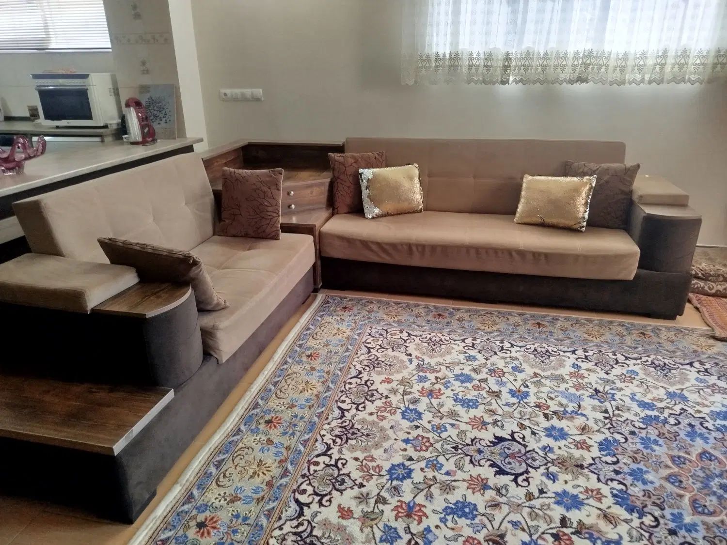مبلمان ال تخت خواب شو|مبلمان خانگی و میز عسلی|اصفهان, باغ زیار|دیوار