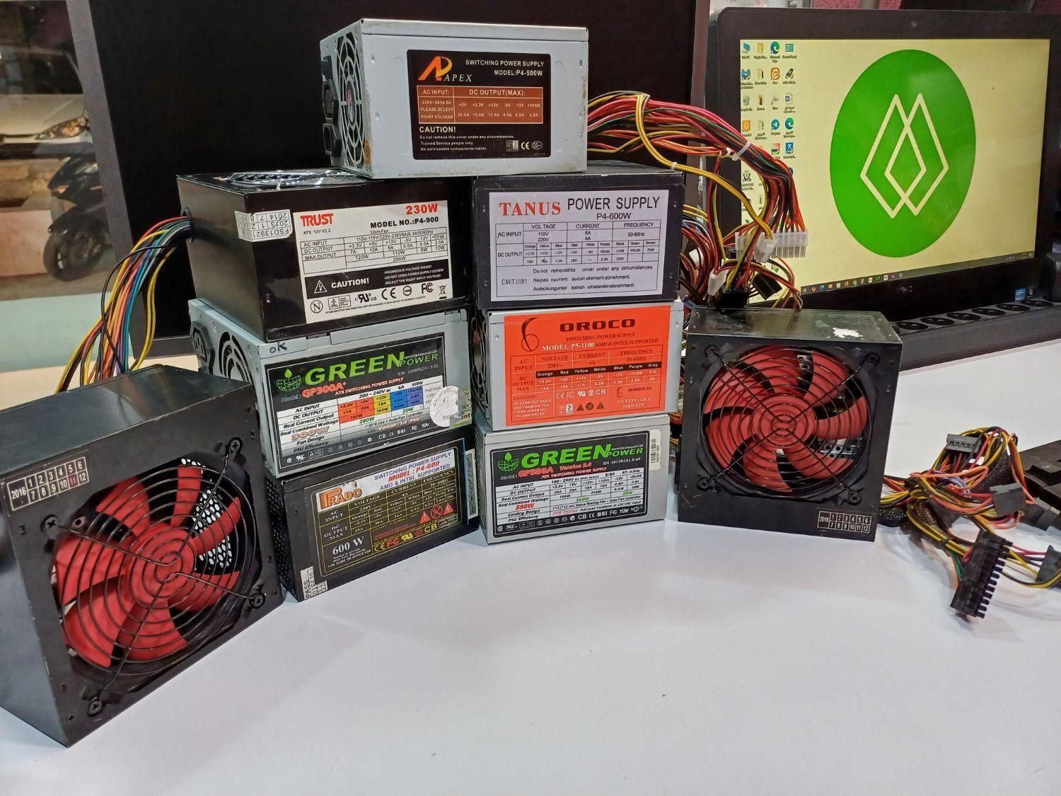 انواع پاور کامپیوتر گرین پاور تابلو led|قطعات و لوازم جانبی رایانه|مشهد, حجاب (شهرک غرب)|دیوار