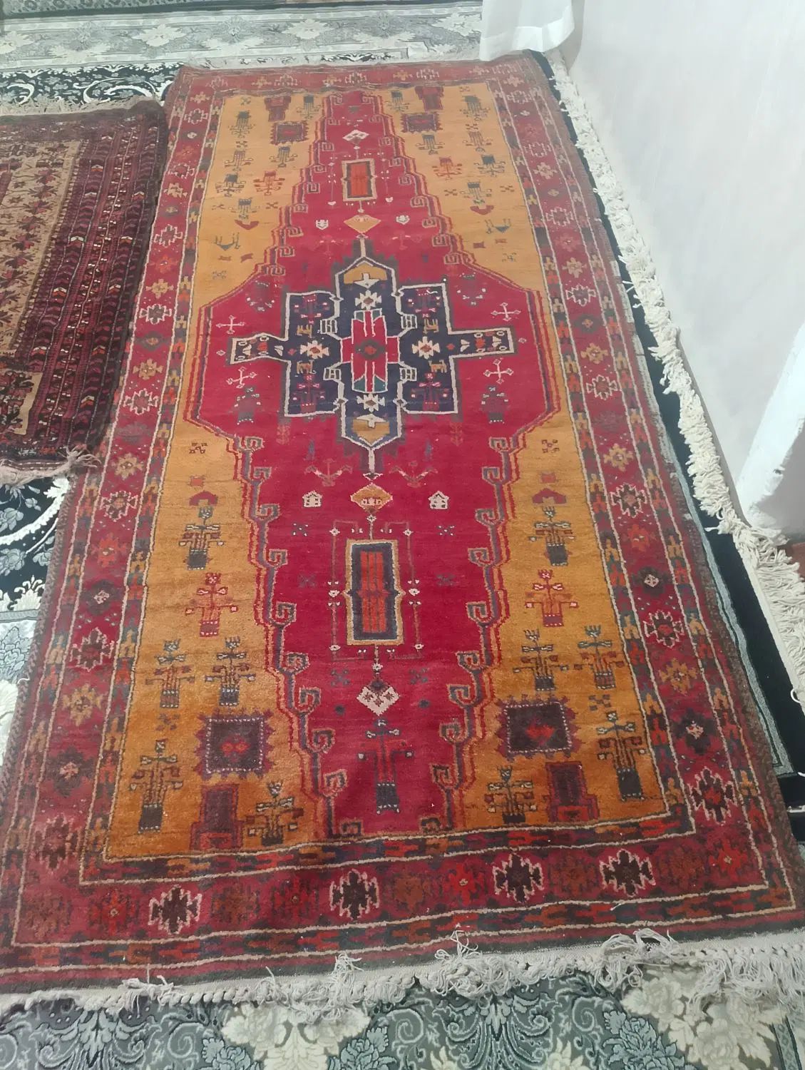 سه قالیچه دستباف قدیمی|فرش|مشهد, قائم|دیوار