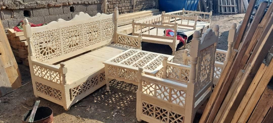 نجاری تخت سنتی خورشیدی|مبلمان خانگی و میز عسلی|اهواز, پردیس|دیوار