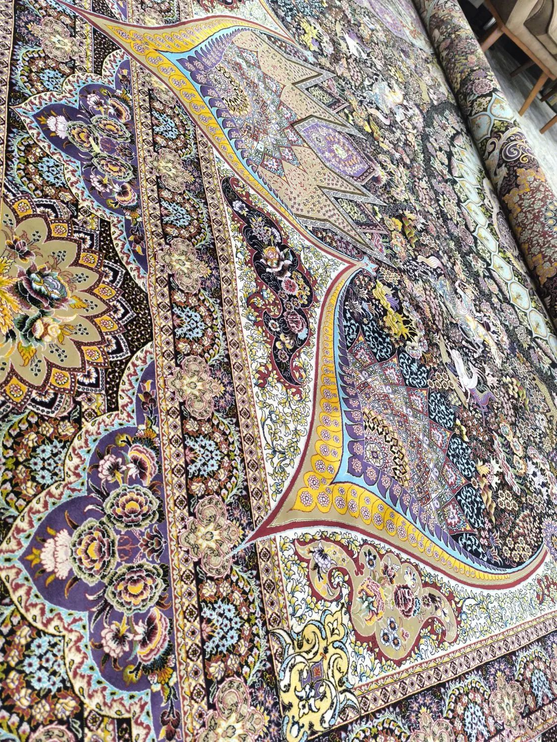 فرش ۱۲ متری نگین مشهد دستباف گونه ۱۲۰۰ شانه|فرش|تهران, ارم|دیوار
