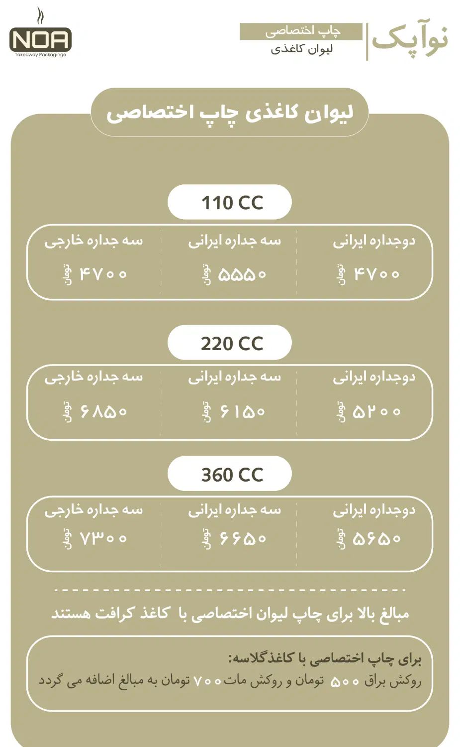 چاپ کافه و فست فود ، لیوان کاغذی،هولدر|کافی‌شاپ و رستوران|مشهد, احمدآباد|دیوار