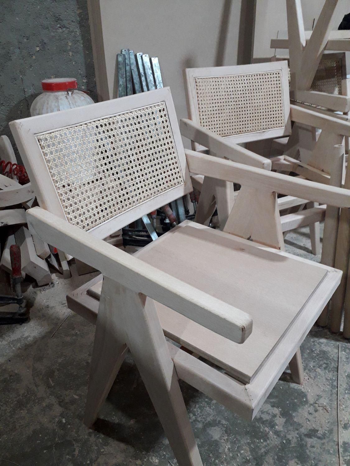 خام فروشی صندلی میز جلو مبلی با چوب راش|میز و صندلی غذاخوری|گنبد کاووس, |دیوار