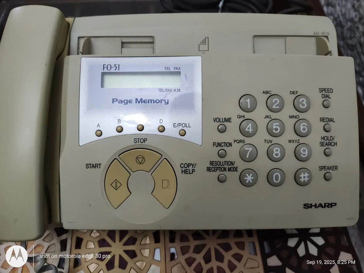 فکس SHARP مدل FO-51|پرینتر، اسکنر، کپی، فکس|تهران, شهرآرا|دیوار