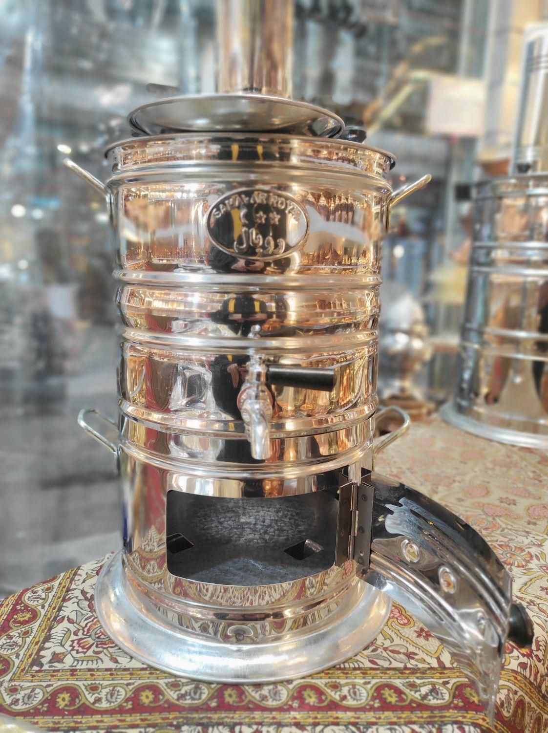 سماور هیزمی آتیشی ذغالی|سماور، چای‌ساز، قهوه‌ساز|شاهرود, |دیوار