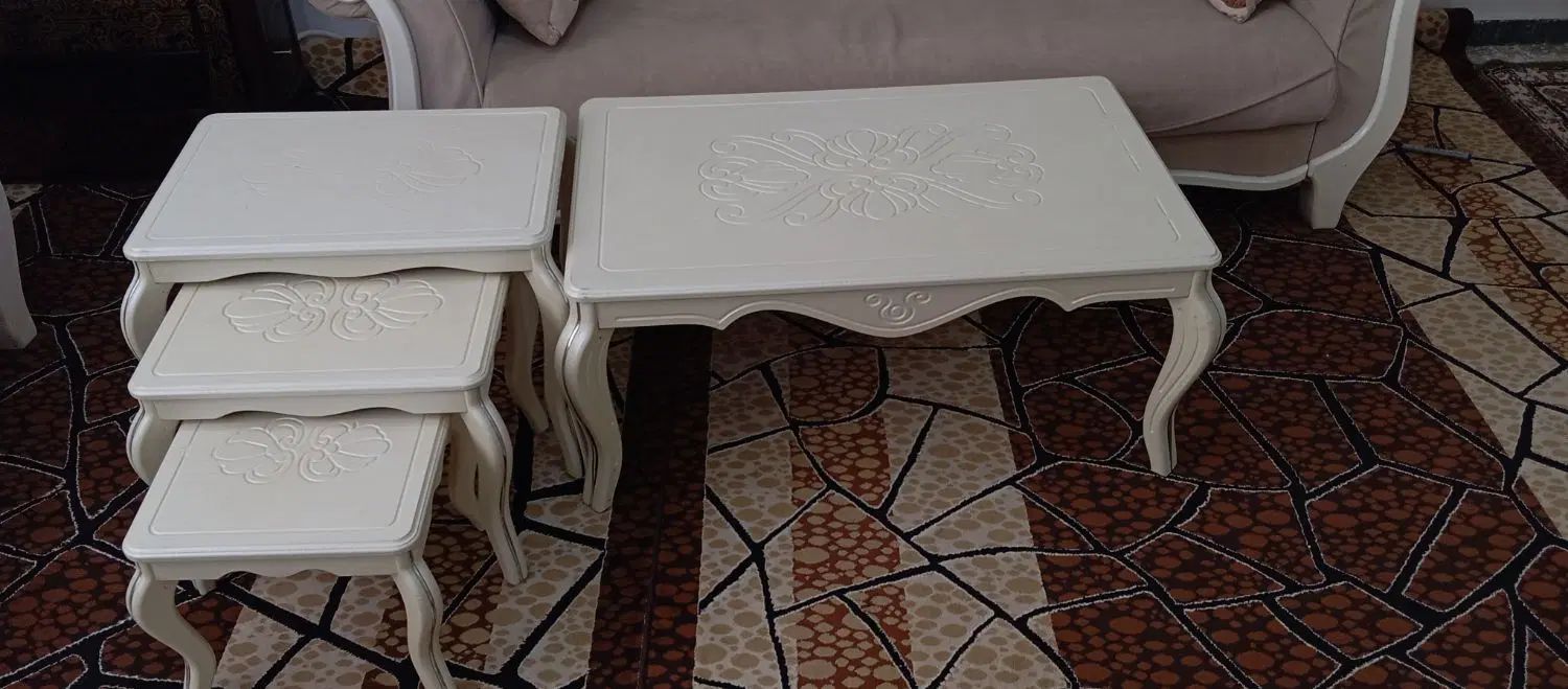 مبل8نفره،جلومبلی،عسلی،میزناهارخوری با4عددصندلی|مبلمان خانگی و میز عسلی|سقز, |دیوار