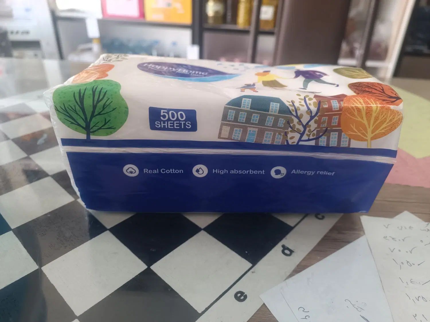 دستمال کاغذی هپی هوم 500 برگ250 برگ دولایه اقتصادی|مواد شوینده و دستمال کاغذی|کرمان, |دیوار