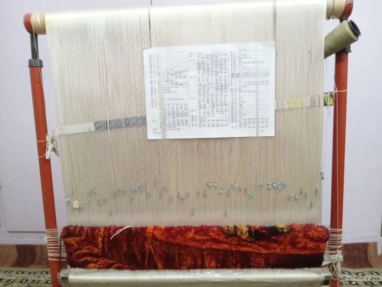 دار چله ابریشم نیمه بافته با قیمت کاملا مناسب|تابلو فرش|ری, شهادت|دیوار