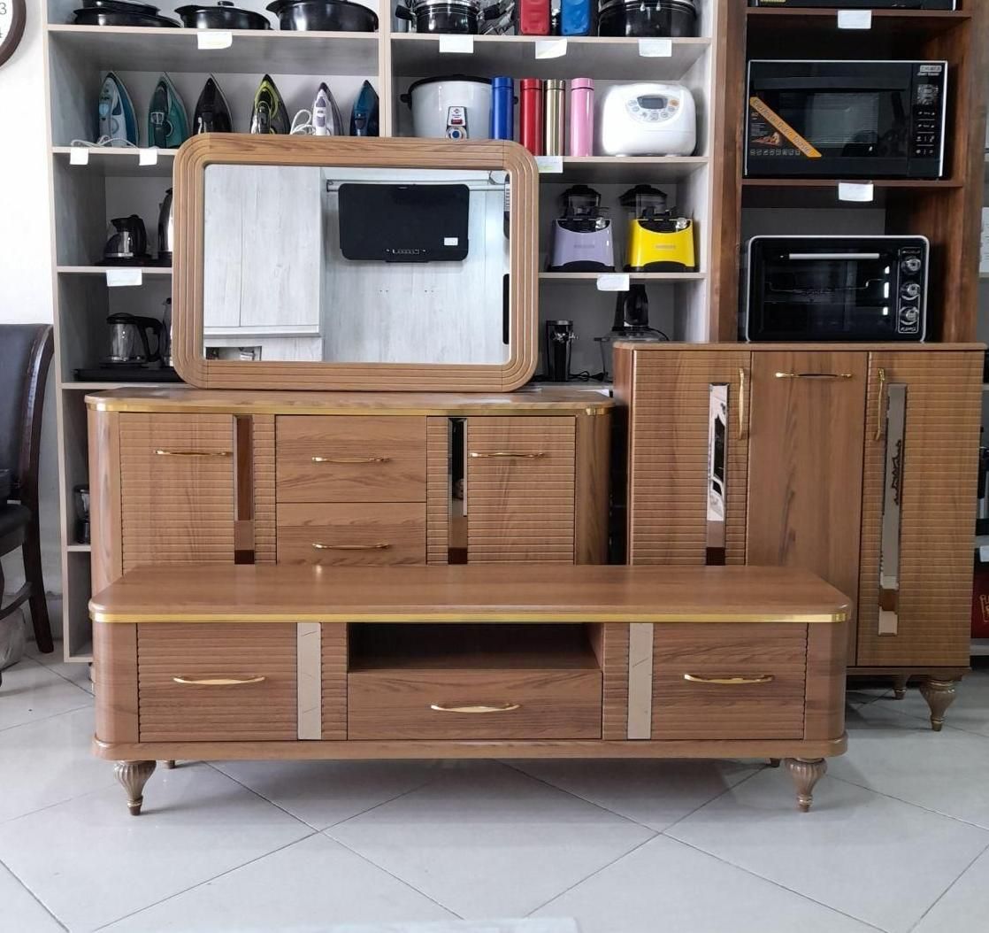 ست ۳ تکه کنسول و میز و جاکفشی کد ۲۱۱ * اثاث مارکت|بوفه، ویترین، کنسول|سیرجان, |دیوار