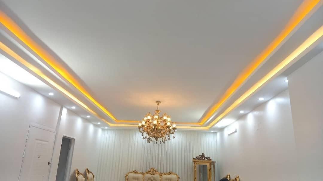 کناف سقف کاذب نقاشی پارکت 60×60 کاغذدیواری|خدمات پیشه و مهارت|تبریز, |دیوار