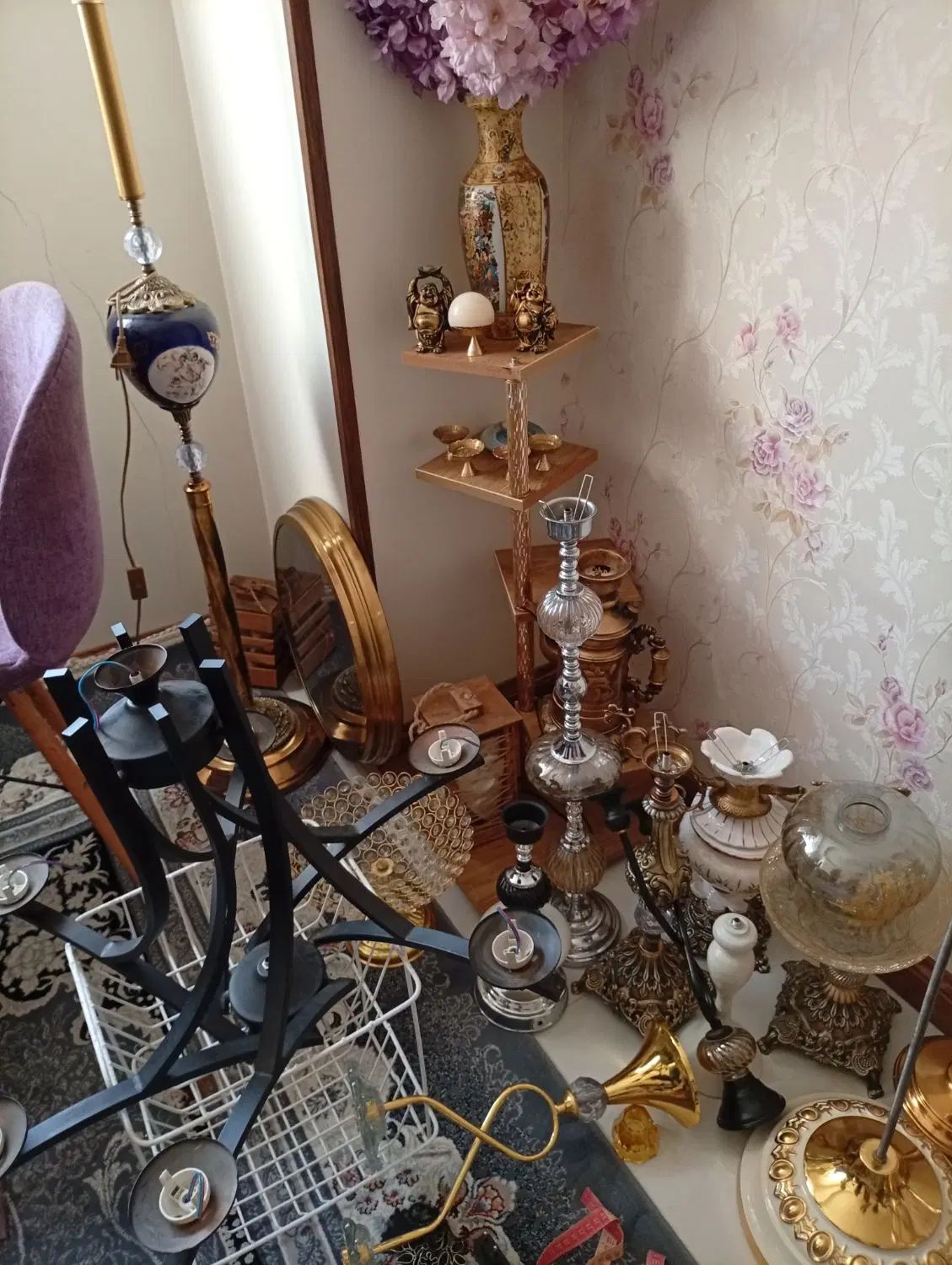 فروش قطعات آباژور به صورت یکجا|چراغ خواب و آباژور|کرج, باغستان|دیوار