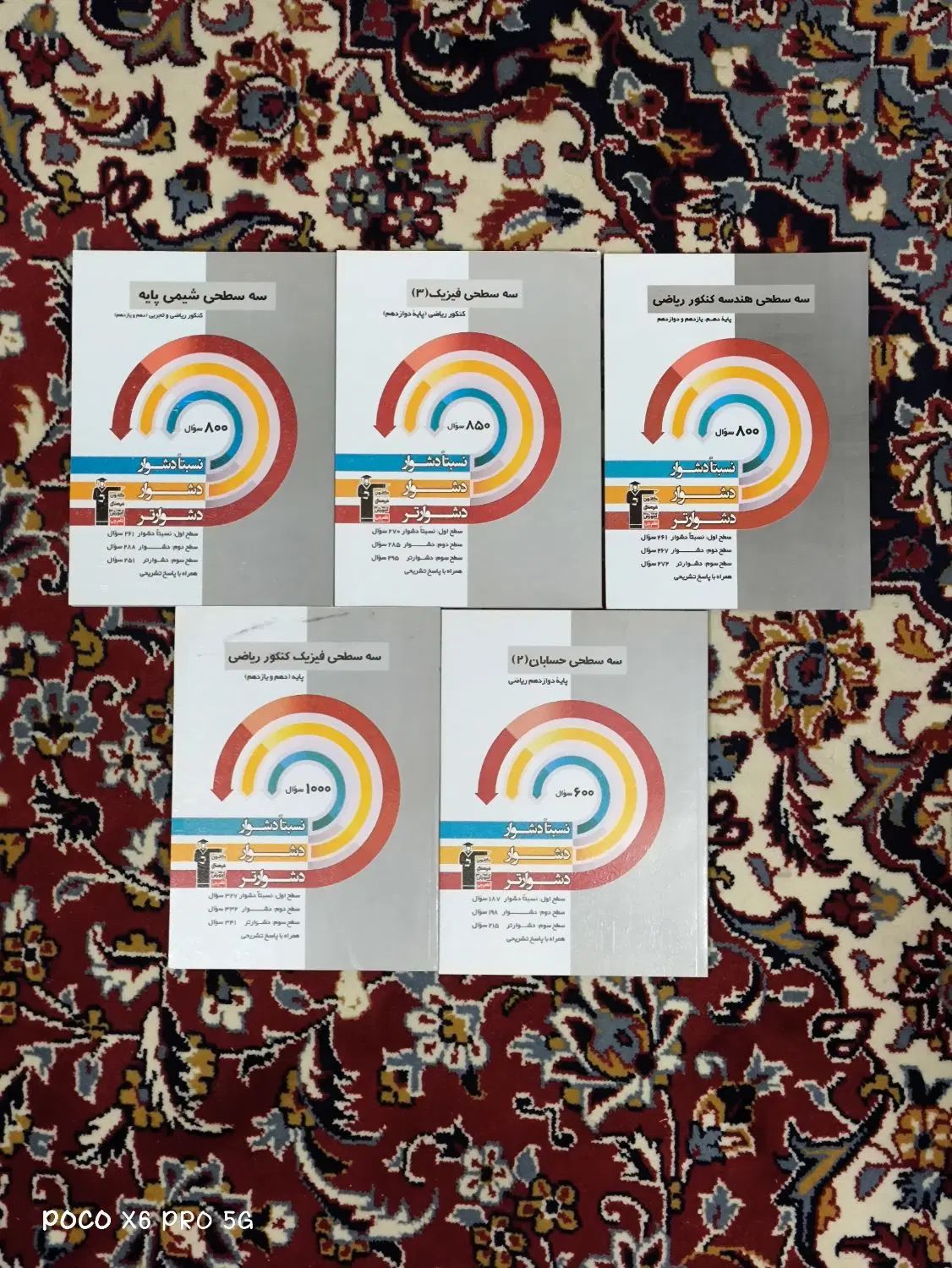 تعدادی کتاب کمک درسی ریاضی فیزیک شیمی|کتاب و مجله آموزشی|مشهد, هفت تیر (حافظ)|دیوار