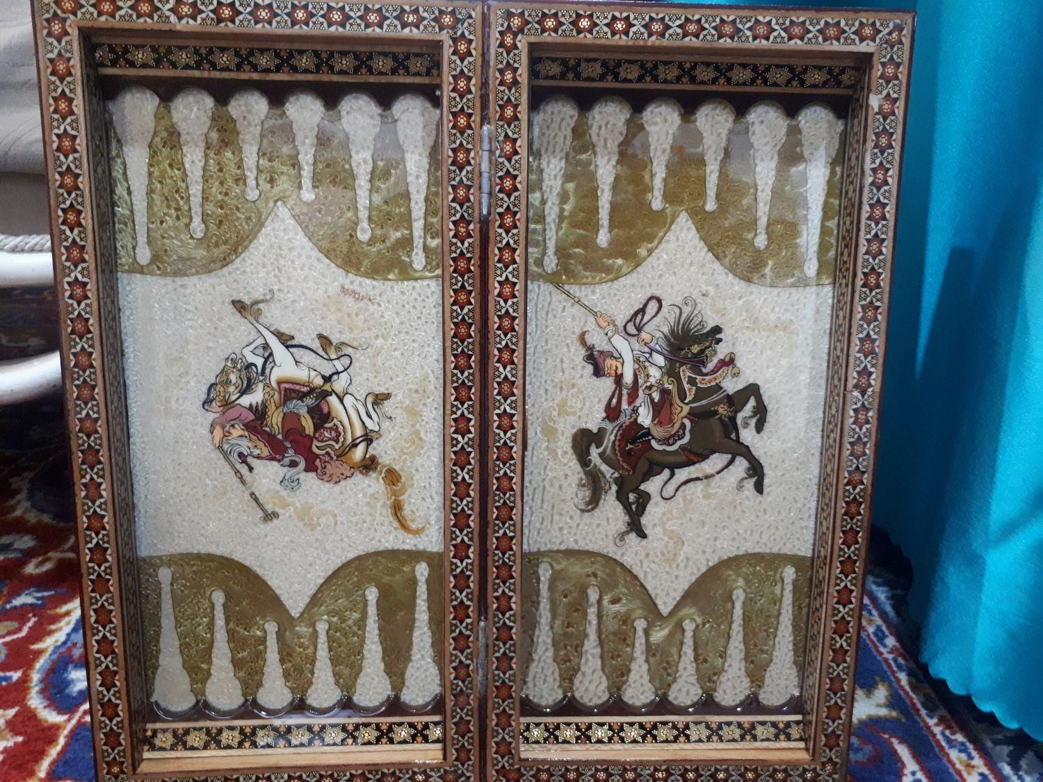 تخته ۴۰ صدف وخاتم ومینیاتور چوگان مبلغ ۶میلیون|کلکسیون و سرگرمی|اصفهان, سرچشمه|دیوار
