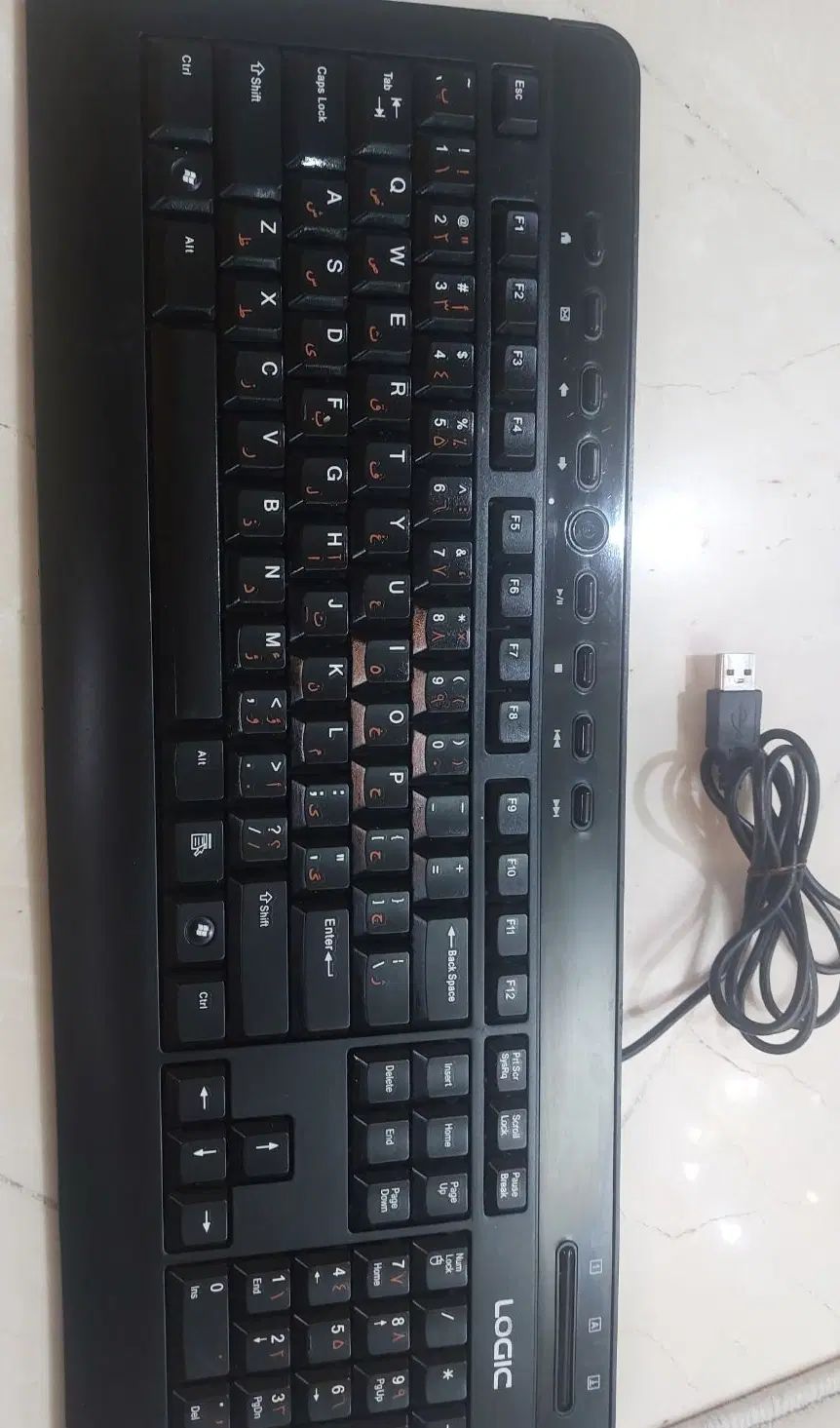 کیبورد لاجیک USB ارسال رایگان|قطعات و لوازم جانبی رایانه|تهران, اقدسیه|دیوار