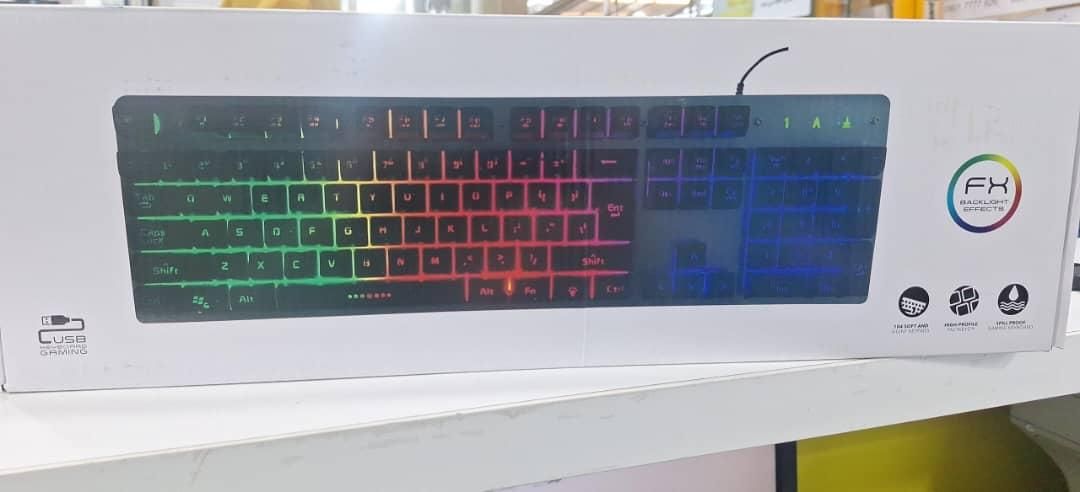 کیبورد سیمی فلزی گیمینگ RGB مدل k2|قطعات و لوازم جانبی رایانه|اهواز, کوی باهنر|دیوار