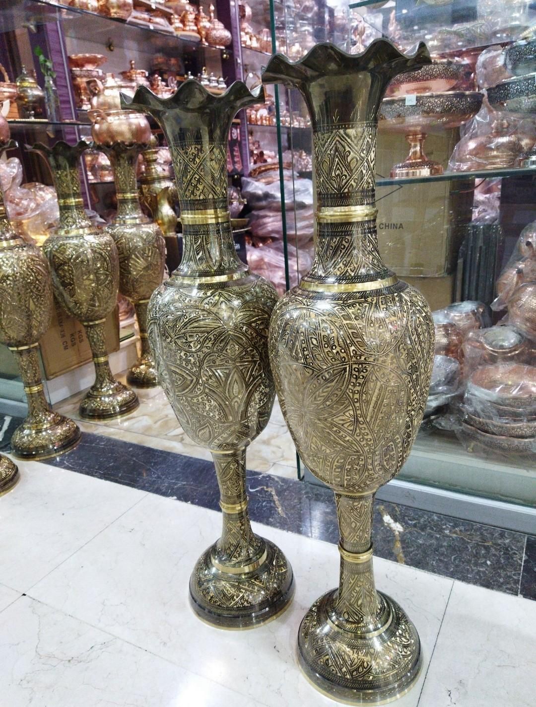 گلدان برنجی ۹۵سانت وارداتی|صنایع دستی و سایر لوازم تزئینی|تهران, شوش|دیوار