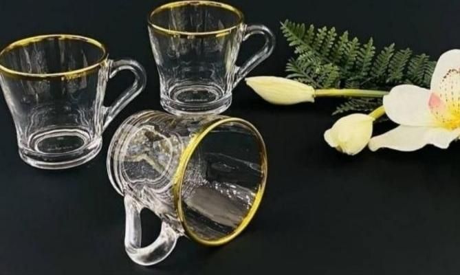 استکان فنجان لب طلایی بلینکمکس خارجی نشکن|ظروف سرو و پذیرایی|قم, نیروگاه|دیوار