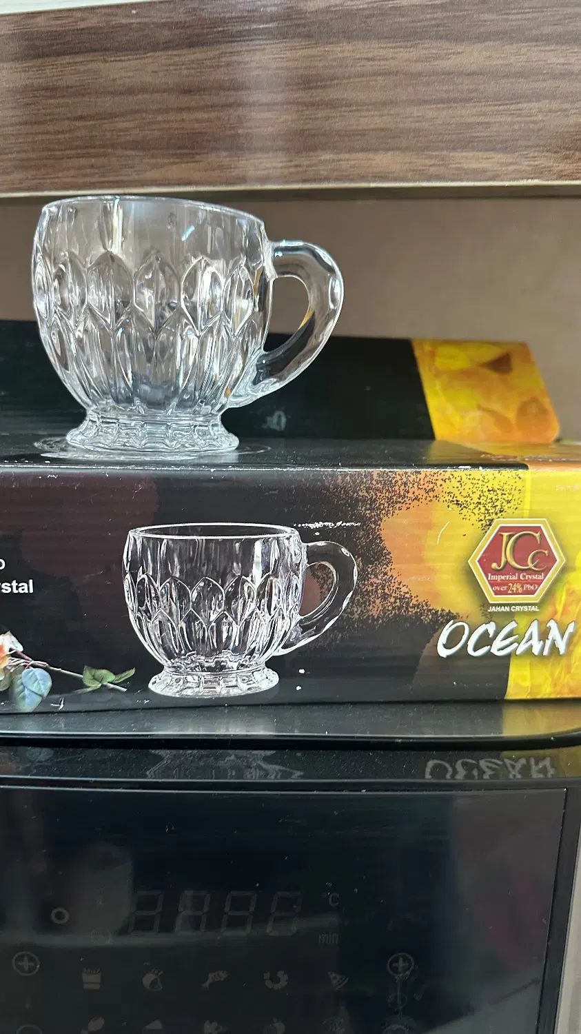 لیوان‌چای خوری کریستال|ظروف سرو و پذیرایی|مشهد, سرافرازان|دیوار