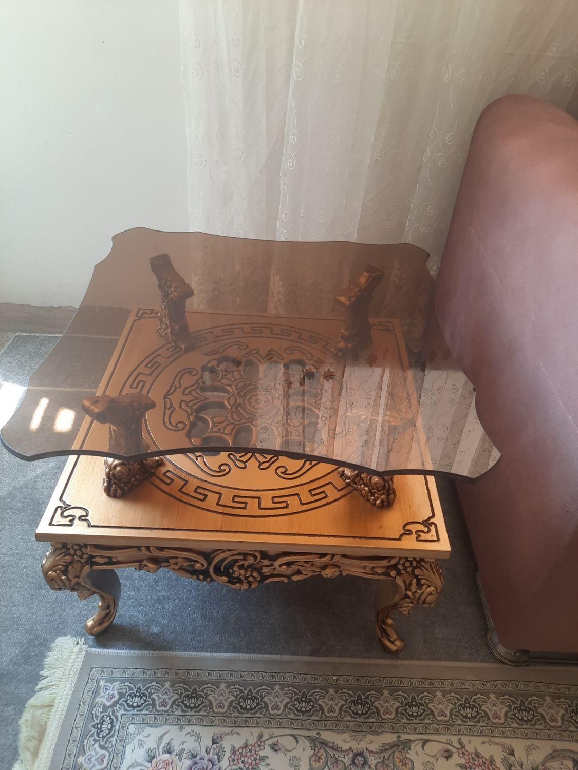 فروش سه عدد میز عسلی سلطنتی|مبلمان خانگی و میز عسلی|ایلام, |دیوار