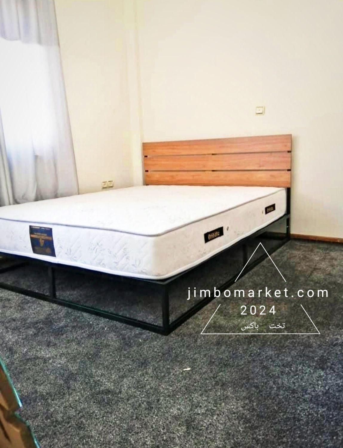 تخت باکس فلزی با تاج مدل لوفر یک نفره و دونفره|تخت و سرویس خواب|تهران, عبدل‌آباد|دیوار