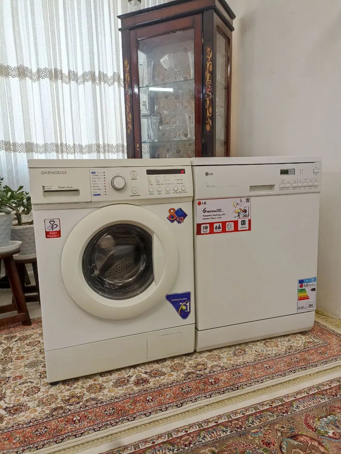 ماشین لباسشویی دوو ۸ کیلویی درحد اک اصل کره|ماشین لباسشویی و خشک‌کن لباس|مشهد, انصار|دیوار