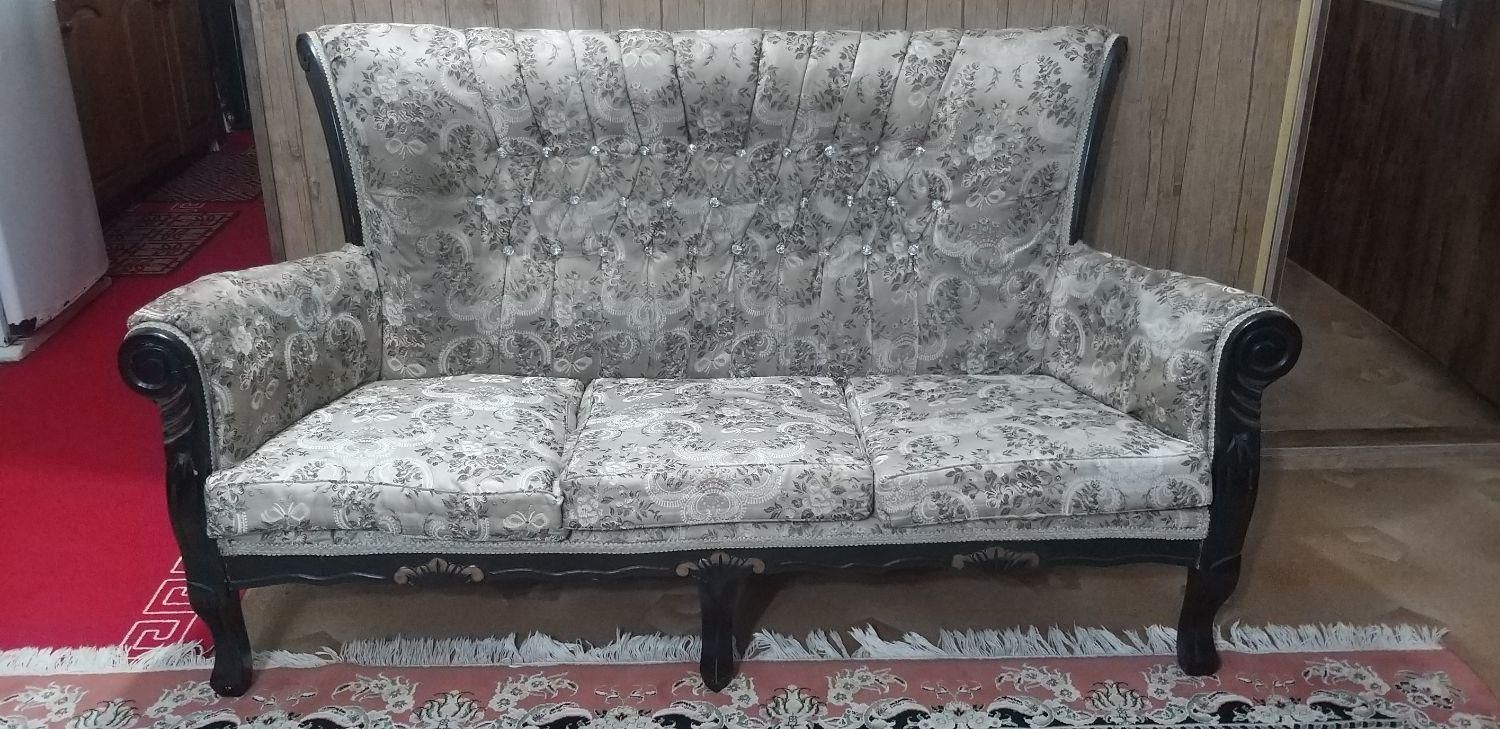 مبل ۷ نفره چوب|مبلمان خانگی و میز عسلی|تنکابن, |دیوار