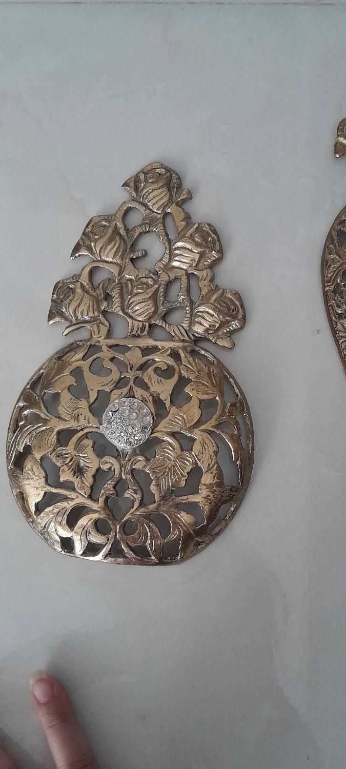 دیوارکوب سه تایی برنزنونو|صنایع دستی و سایر لوازم تزئینی|قم, زاویه|دیوار