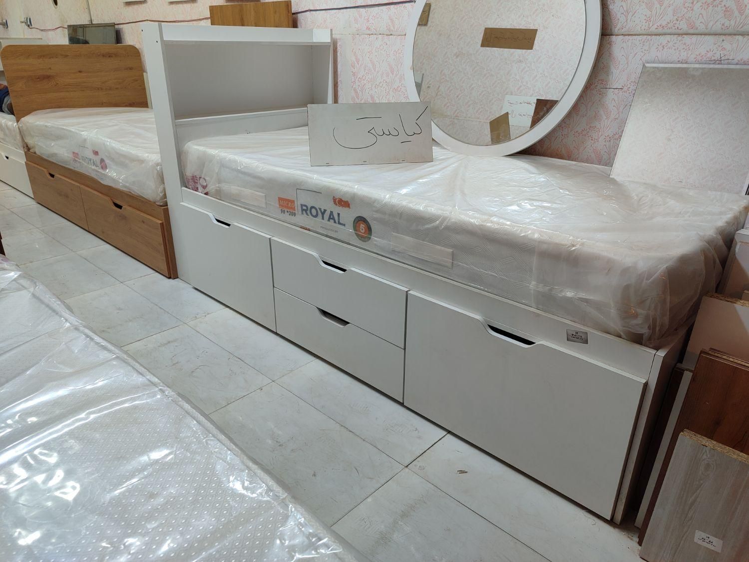 تخت یک نفره تخت یک نیم نفره پاتریس|تخت و سرویس خواب|مشهد, گلبرگ شمالی|دیوار