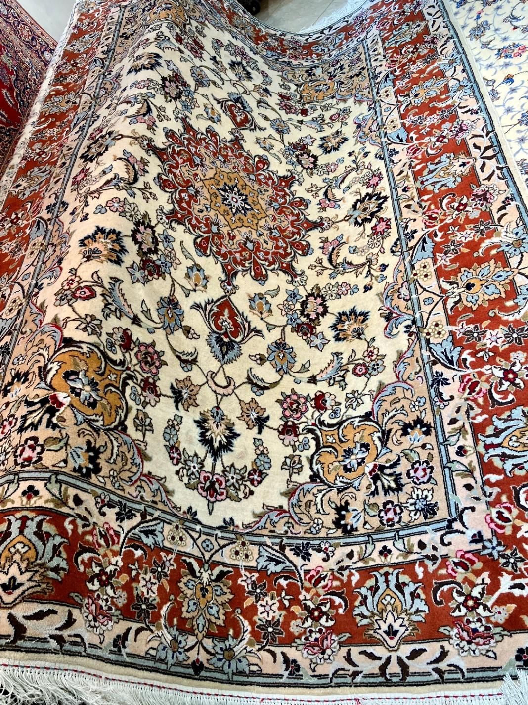فرش دستباف ۶ متری کاشان اردکان کرم دستبافت|فرش|تهران, مولوی|دیوار