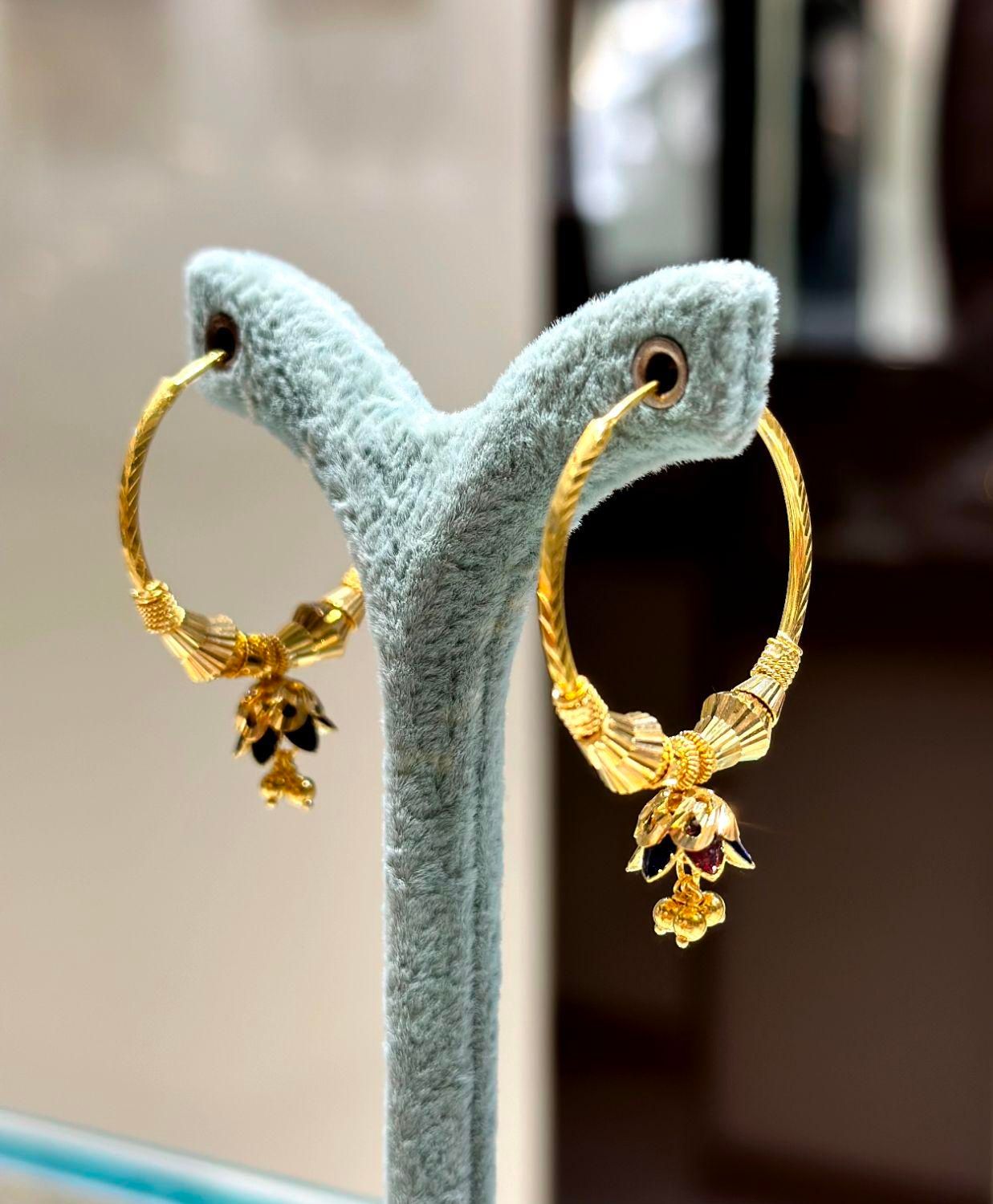 گوشواره هندی طلا|جواهرات|بندرعباس, |دیوار