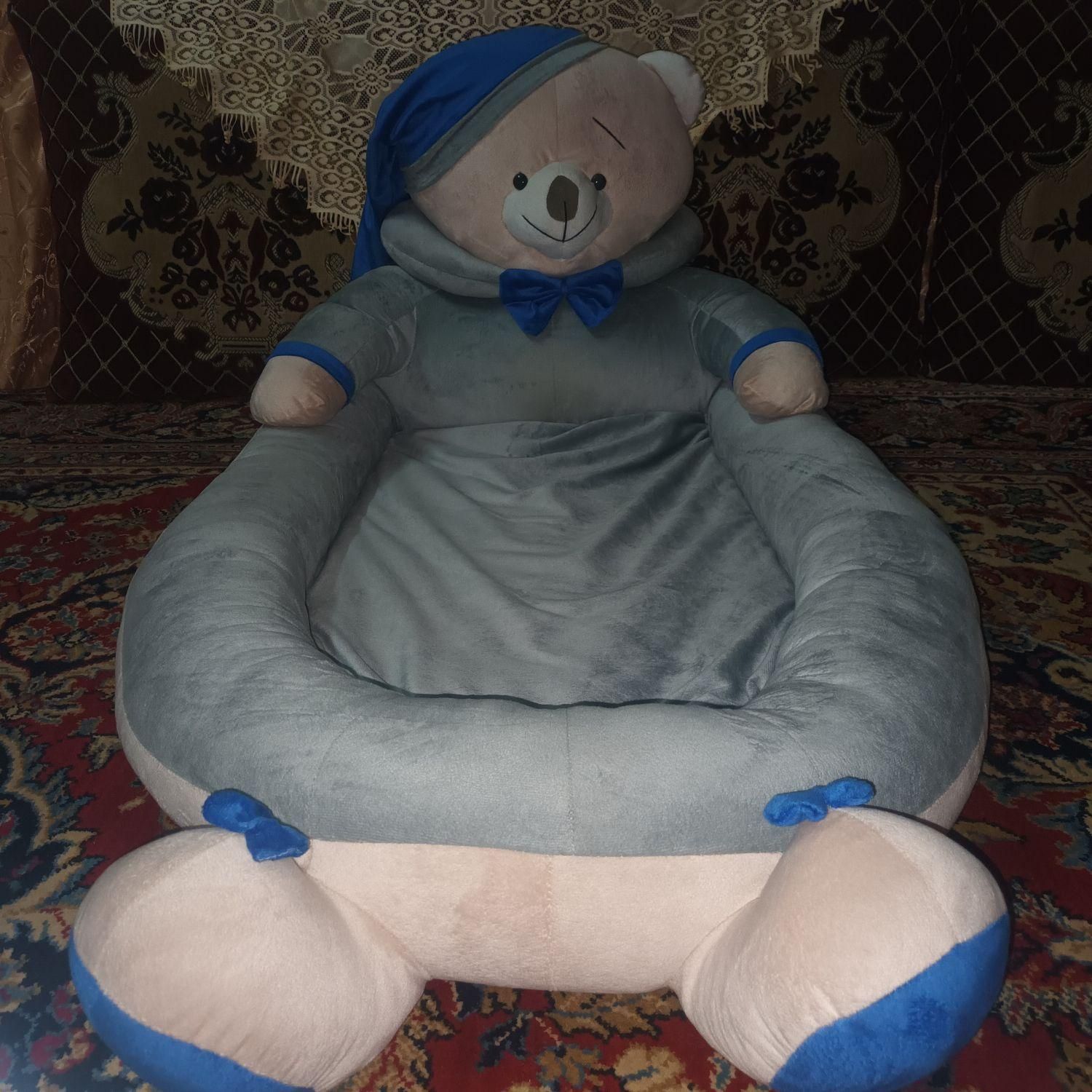 تشک گارد دار خرس تدی رنگ طوسی|اسباب و اثاث بچه|زاهدان, |دیوار