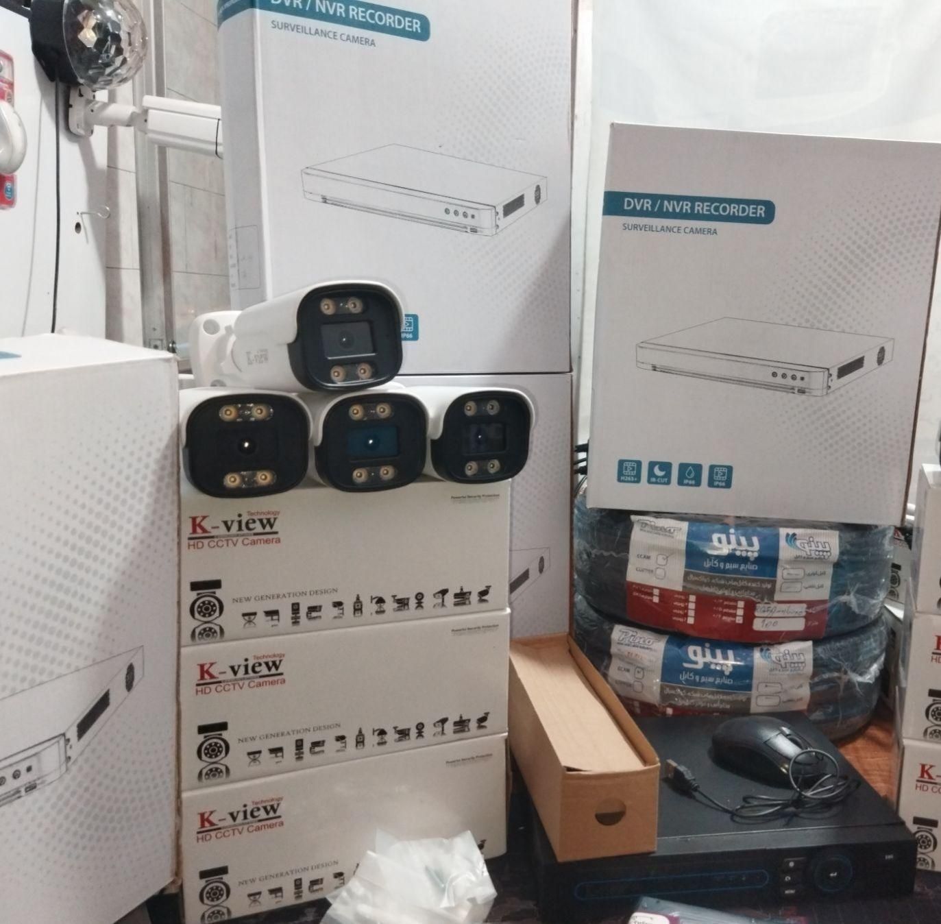پک دوربین مداربسته تحت شبکه پلاکخوان با صدا 4k ip|دوربین مداربسته|شیراز, درکی|دیوار