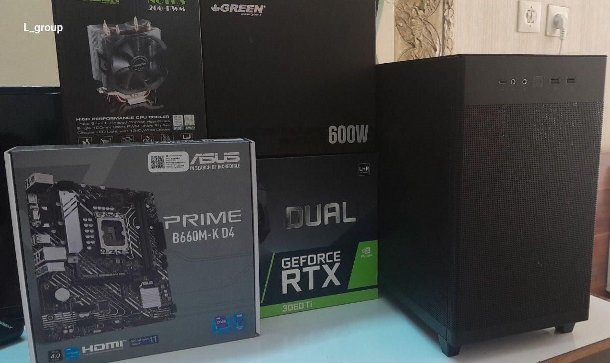 کیس گیمینگ نسل ۱۲کرای۵ گرافیک Rtx3060ti|رایانه رومیزی|یزد, |دیوار