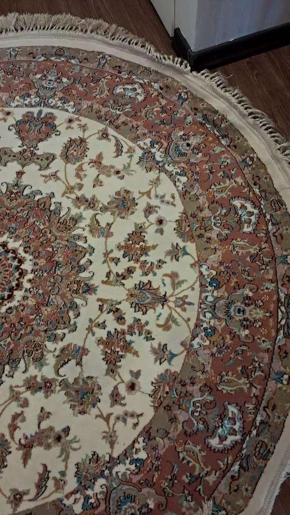 فرش گرد ابریشم  ماشینی|فرش|کرج, گلستان|دیوار