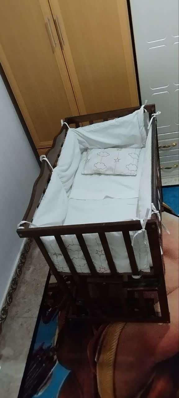 گهواره چوبی جنس ترکیه ای|اسباب و اثاث بچه|شهریار, شهریار|دیوار