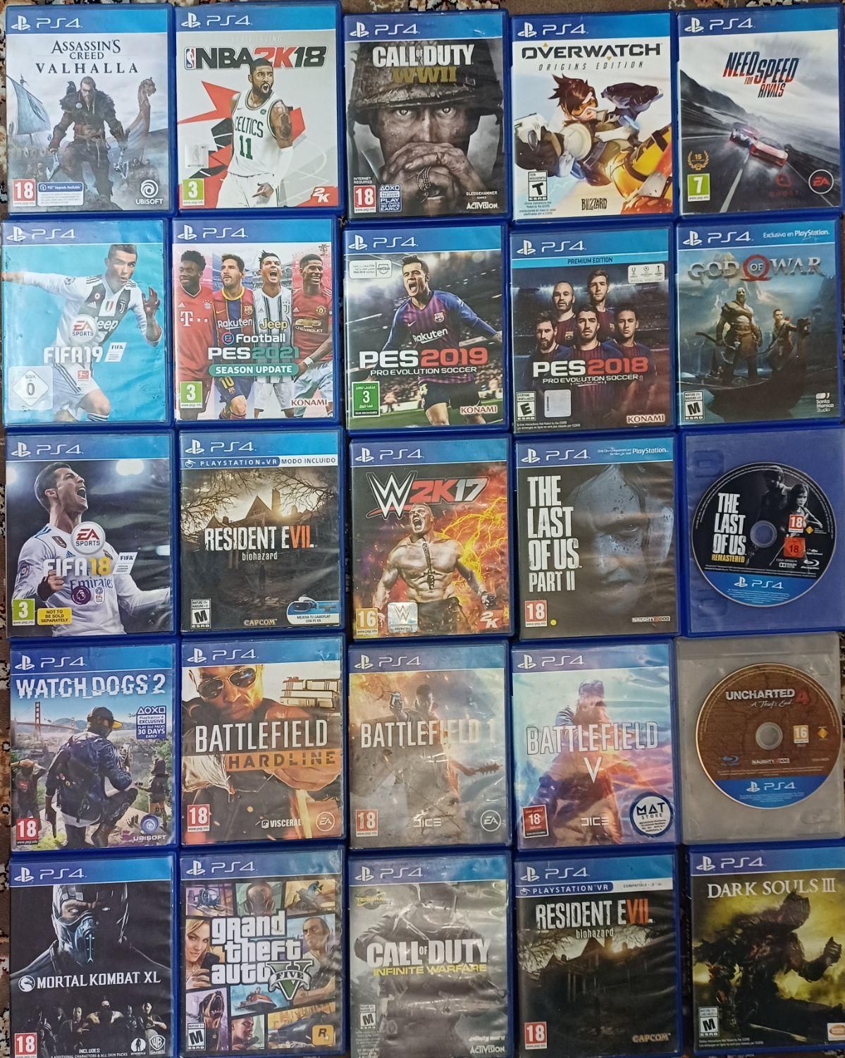 انواع دیسک بازی پلی استیشن۴ سی دی بازی ps4|کنسول، بازی ویدئویی و آنلاین|قم, شاه سید علی|دیوار