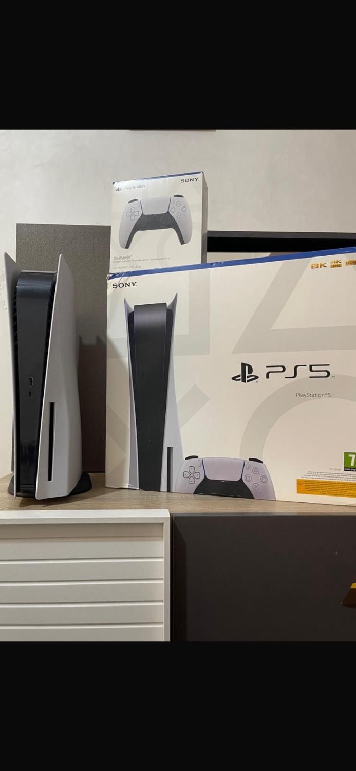 ps5 پلی استیشن فایو دیسک خور با یک دسته اضافه|کنسول، بازی ویدئویی و آنلاین|کرمان, |دیوار