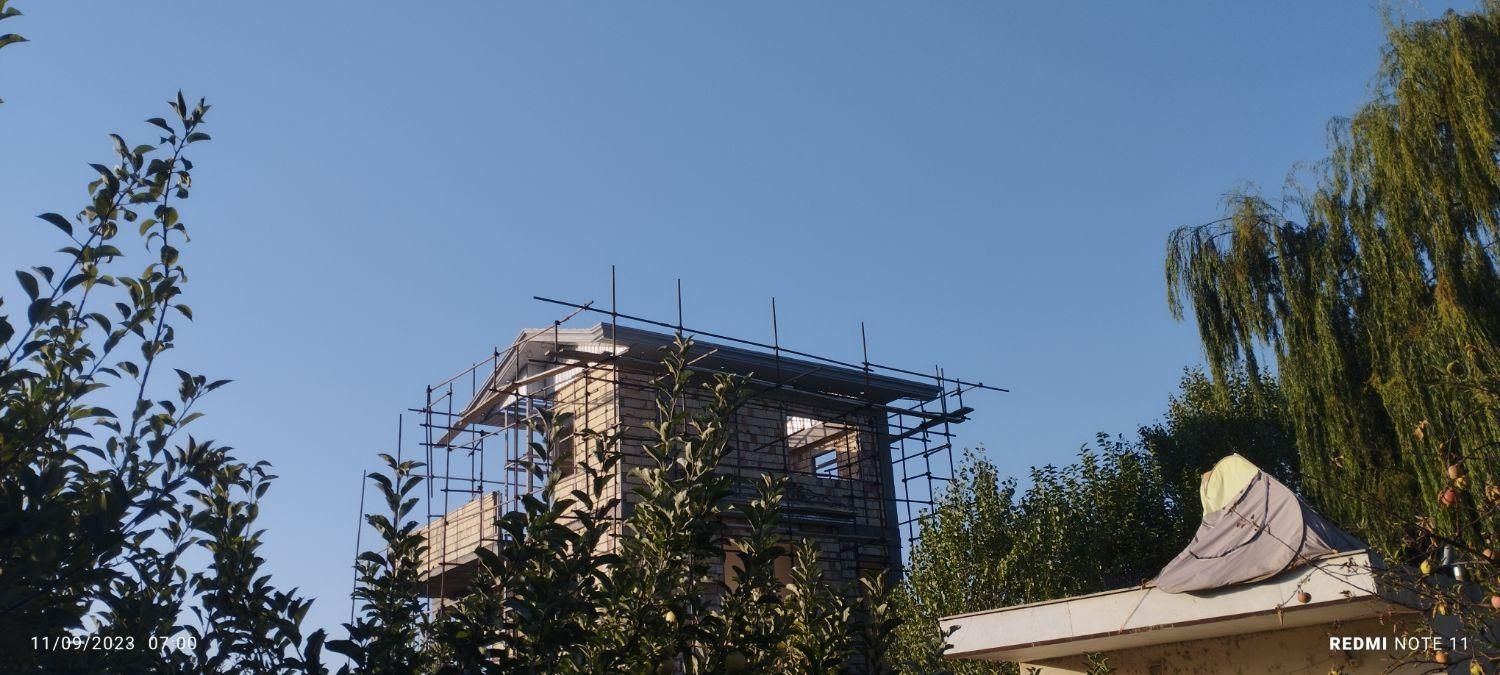 سقف شیبدار اردواز الاچیق پیشانی سوله|خدمات پیشه و مهارت|زنجان, |دیوار