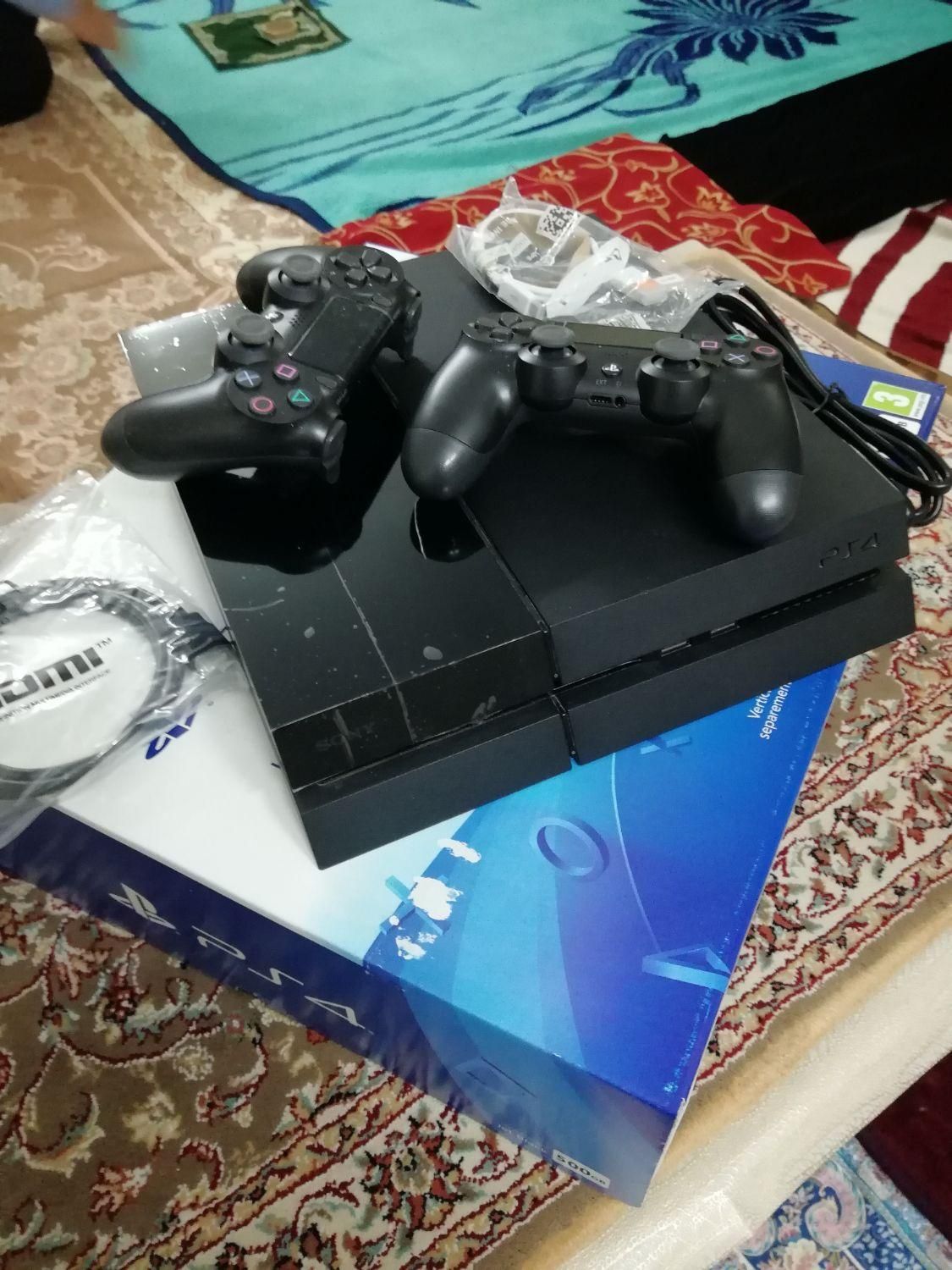 پلی۴ کپی خور ۹.۰۰ فول بازی ۲دسته ps4 fat500|کنسول، بازی ویدئویی و آنلاین|تهران, یافت‌آباد|دیوار