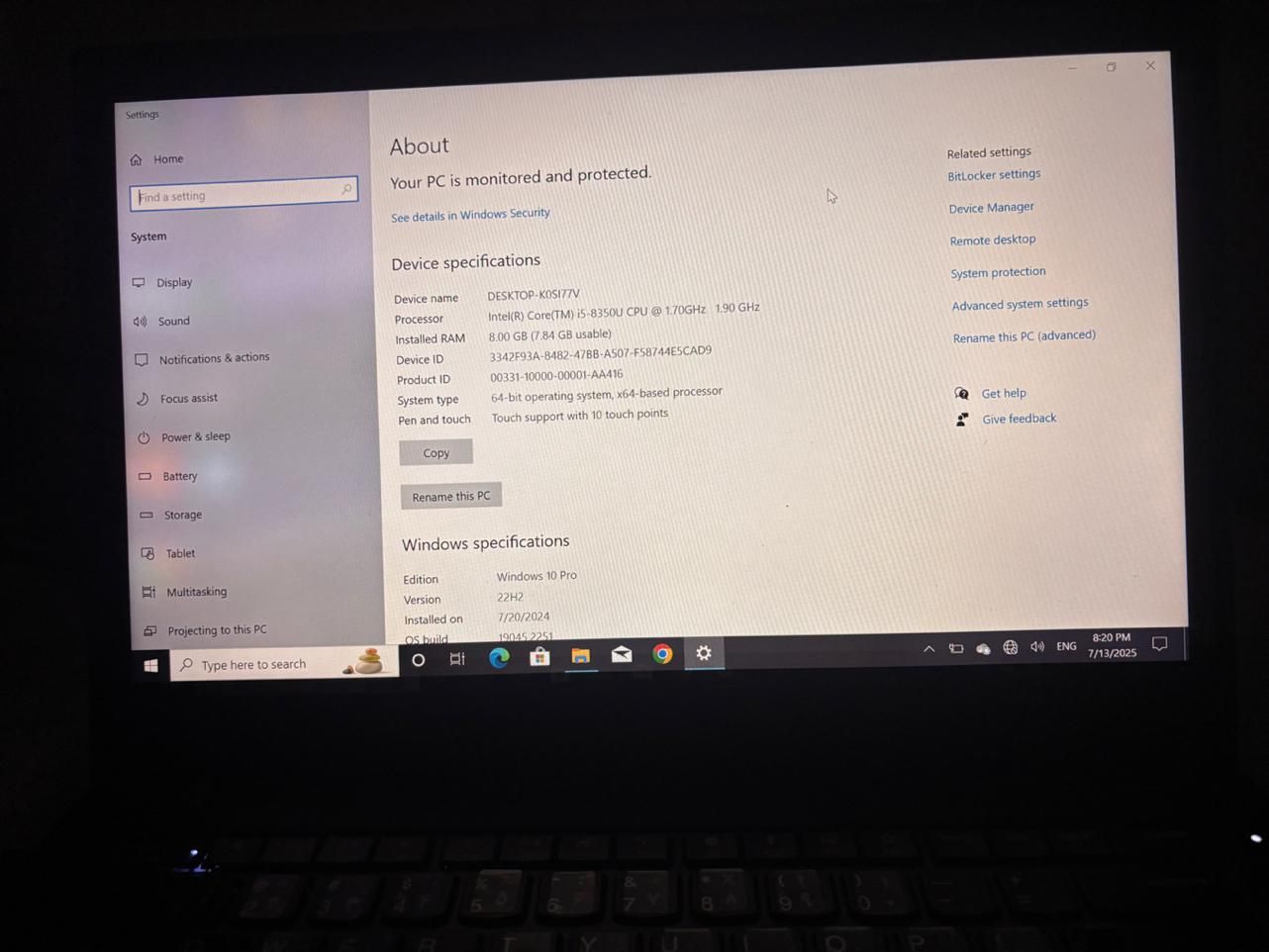 لب تاب لنوو T480|رایانه همراه|تهران, پیروزی|دیوار