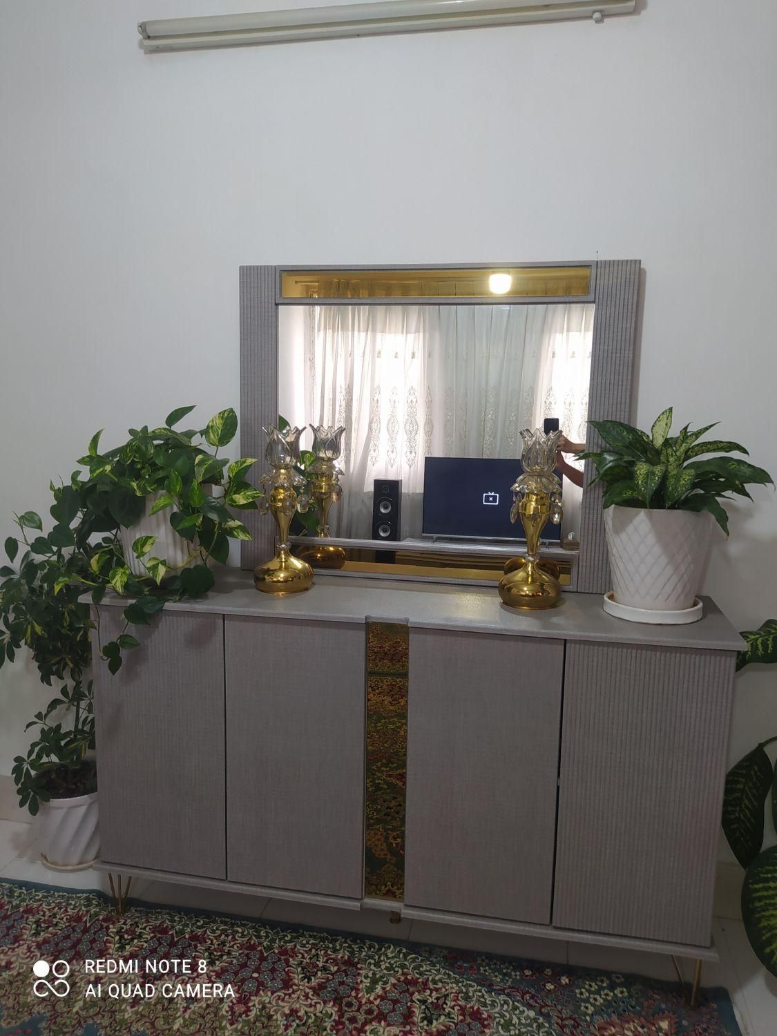 آینه کنسول و میز تلویزیون و جا کفشی ست|بوفه، ویترین، کنسول|گنبد کاووس, |دیوار