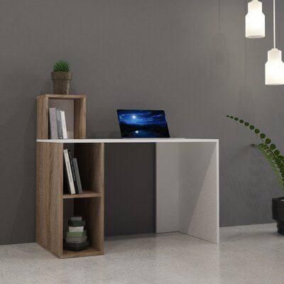 میز دو رنگ کتابخانه ای|میز تحریر و کامپیوتر|رشت, سیا اسطلخ|دیوار