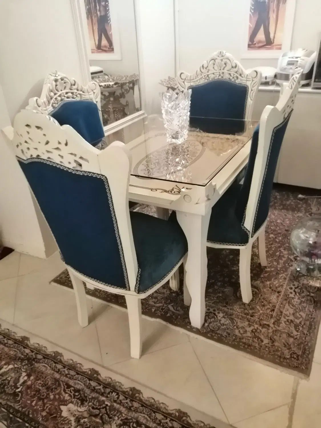 مبلمان 9نفره ومیز نهارخوری 4 نفره|مبلمان خانگی و میز عسلی|تهران, شوش|دیوار
